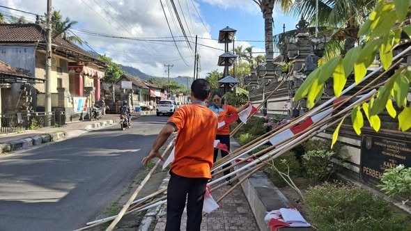 Gotong Royong dan Rapat Koordinasi Intern Pemerintah Desa Pesedahan